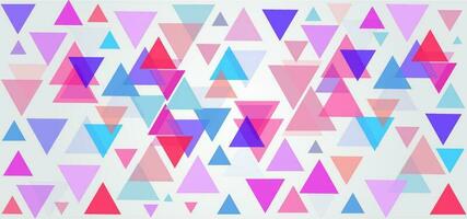 Geometric triangles multicolor creative background vector