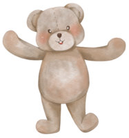 osito de peluche oso marinero náutico acuarela png