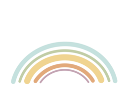 colorful pastel rainbow png