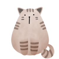 carino soriano gatto con bianca pancia png