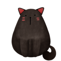 Cute and mysterious black cat png