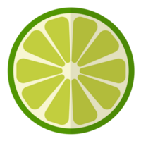 Sliced lemon illustration png