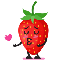 morango emoji é se beijando png