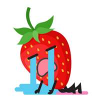 Sadness Strawberry emoji png