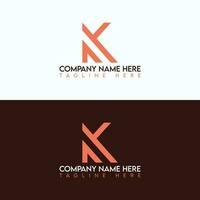 K letter logo in vector template design