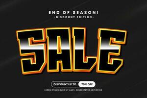 Vector Sale big promo text effect