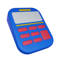 3d ilustración calculadora icono en transparente fondo, adecuado a utilizar en educación, aprendiendo, presentaciones, negocio y más png