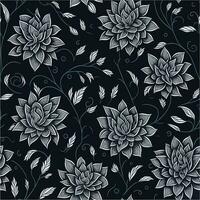 Floral leaf vector pattern design