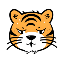 Cute Tiger Cartoon Character, Animal Wildlife, International Tiger Day png