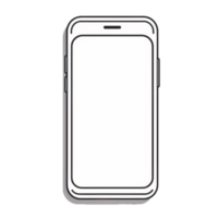 Mobile Phone Device, Cell Phone of Electronic, Mockup Phone png