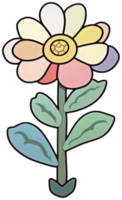 Flower sticker transparent illustration. png