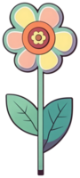 Flower sticker transparent illustration. png