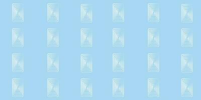 Seamless pattern Vector background abstraction white lines geometric shapes on a blue background. eps10 vector