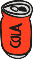 Cola pouvez ouvert png
