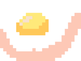 Oeuf pixel icône png