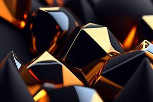 Abstract polygon stone lighting effect background photos