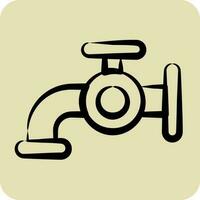 Icon Water. related to Laundry symbol. hand drawn style. simple design editable. simple illustration vector