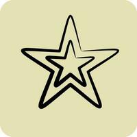 Icon Star. related to Stars symbol. hand drawn style. simple design editable. simple vector icons