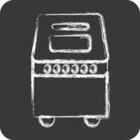 Icon Bread Maker. suitable for Kitchen Appliances symbol. chalk Style. simple design editable. design template vector