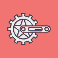 Crankset Vector Icon