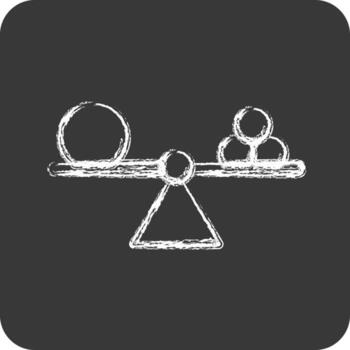 Icon Meta Learning. related to Machine Learning symbol. chalk Style. simple design editable vector