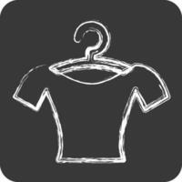 Icon Blouse. suitable for education symbol. chalk Style. simple design editable. design template vector