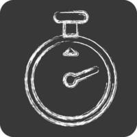 Icon Timer. related to Laundry symbol. chalk Style. simple design editable. simple illustration vector