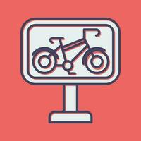 Bike Lane Vector Icon