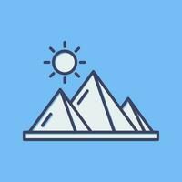 Pyramid Vector Icon