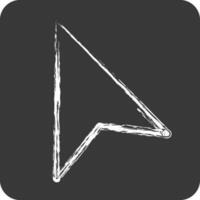Icon Selector. related to Graphic Design Tools symbol. chalk Style. simple design editable vector
