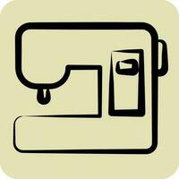 Icon Sewing Machines. suitable for education symbol. hand drawn style. simple design editable. design template vector