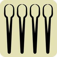 Icon Sewing Needles. suitable for education symbol. hand drawn style. simple design editable. design template vector