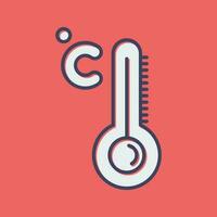 icono de vector de alta temperatura