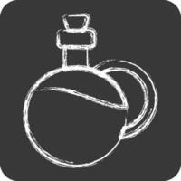 Icon Olive Oil. suitable for education symbol. chalk Style. simple design editable. design template vector