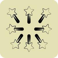 Icon Firework. related to Stars symbol. hand drawn style. simple design editable. simple vector icons