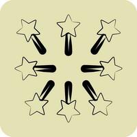 Icon Firework. related to Stars symbol. hand drawn style. simple design editable. simple vector icons