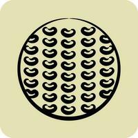 Icon Golf Ball. related to Sports Equipment symbol. hand drawn style. simple design editable. simple illustration vector