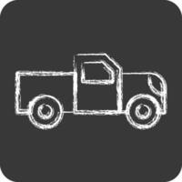 Icon Pick Up. suitable for Automotive symbol. chalk Style. simple design editable. design template vector