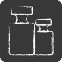 Icon Calibration Weight. suitable for education symbol. chalk Style. simple design editable. design template vector