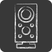 Icon Subwoofer. suitable for Computer Components symbol. chalk Style. simple design editable. design template vector