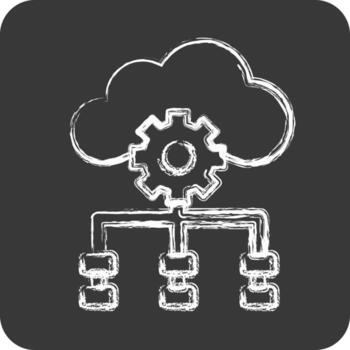 Icon Temporal Difference. related to Machine Learning symbol. chalk Style. simple design editable vector