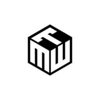 mwt letra logo diseño en ilustración. vector logo, caligrafía diseños para logo, póster, invitación, etc.