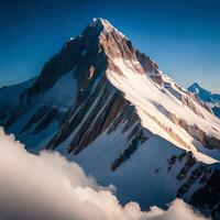 Snow covered mountains photo