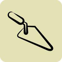 Icon Trowel. suitable for Garden symbol. hand drawn style. simple design editable. design template vector. simple illustration vector