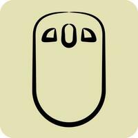 Icon Mouse. suitable for Computer Components symbol. hand drawn style. simple design editable. design template vector