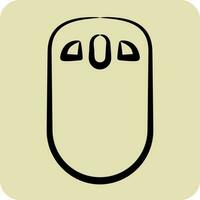 Icon Mouse. suitable for Computer Components symbol. hand drawn style. simple design editable. design template vector