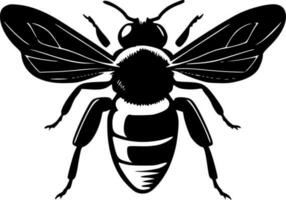 abeja - minimalista y plano logo - vector ilustración