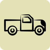 Icon Pick Up. suitable for Automotive symbol. hand drawn style. simple design editable vector