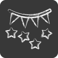 Icon Party. suitable for Summer symbol. chalk Style. simple design editable. design template vector. simple illustration vector