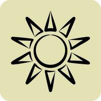 Icon Sunlight. related to Thailand symbol. hand drawn style. simple design editable. World Travel vector